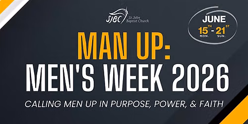 Man Up: SJBC Men's Week 2026