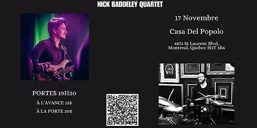 Antoine Bens' Trio \/\/ Nick Baddeley Quartet