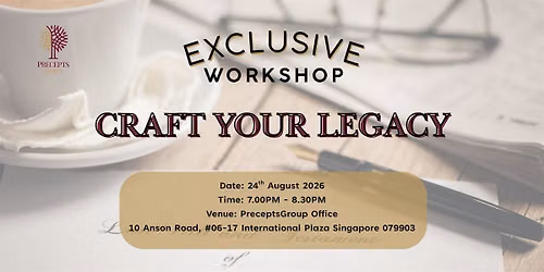 (English) Craft Your Legacy Workshop