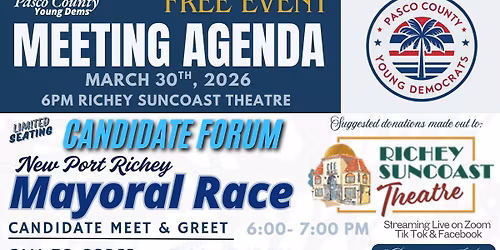 New Port Richey 2026 Mayoral Candidate Forum
