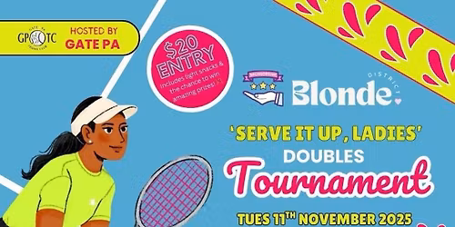 \u2018Serve it up, Ladies\u2019 Doubles Tournament