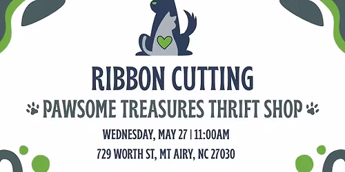 Ribbon Cutting Ceremony: Pawsome Treasures Thrift Shop