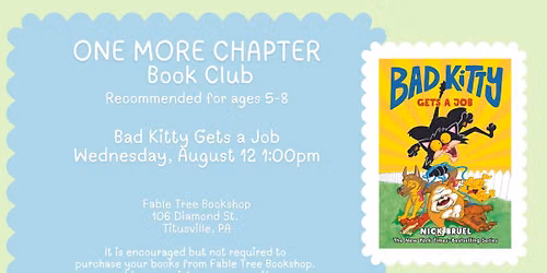 One More Chapter Book Club: Bad Kitty Gets a Job