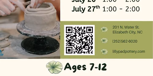 Kid's Textured Clay Class (Ages 7-12)