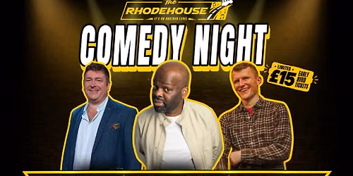 Three comedians. Plenty of laughs!