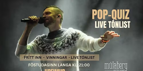 P\u00c1SKA POP QUIZ \u00c1 M\u00daLABERGI x HREIMUR 