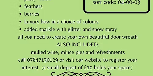 wreath making workshop 