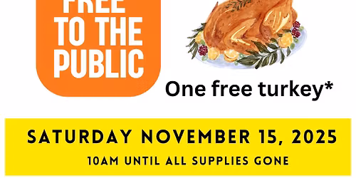 The Warrior Center 2nd Annual Thanksgiving Turkey Giveaway