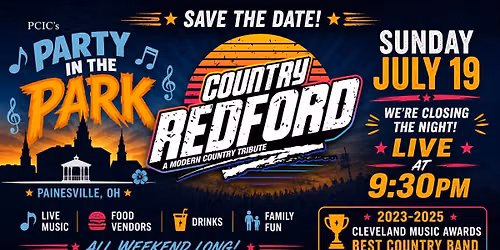 Country Redford at Painesville Party in the Park 