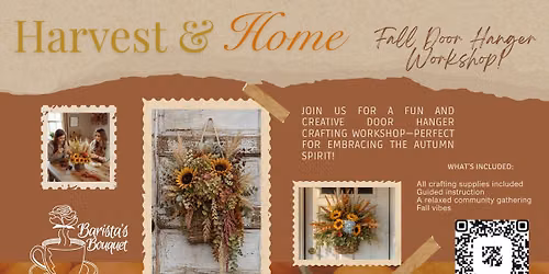 Harvest & Home | Fall Door Hanger Workshop