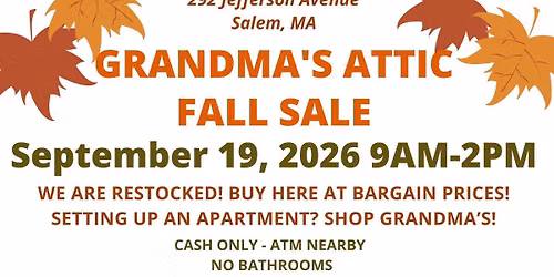 The Hunt is on at Grandma's Attic Fall Sale!