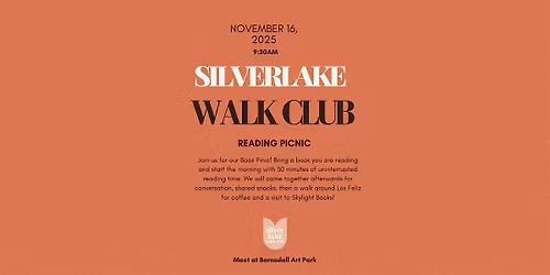 Silverlake Walk Club Reading Picnic at Barnsdall Art Park