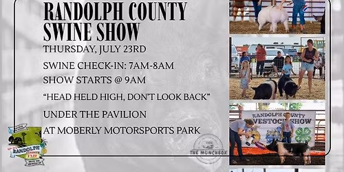 Randolph County Swine Show + The Munch Box for Breakfast!