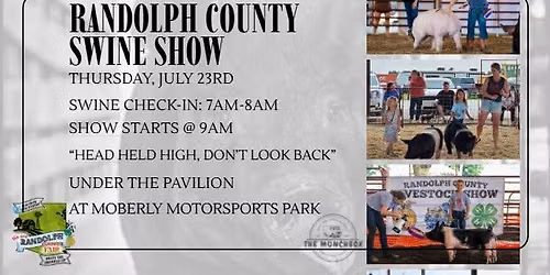 Randolph County Swine Show + The Munch Box for Breakfast!