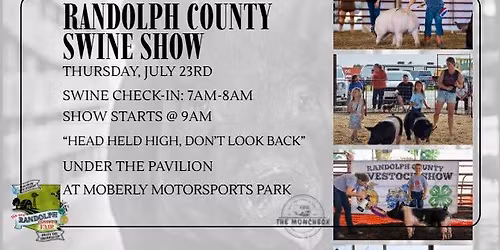 Randolph County Swine Show + The Munch Box for Breakfast!