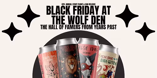 2025 Black Friday Hall of Fame Stout Release & Beer Flight