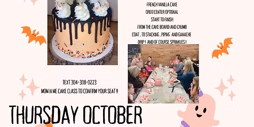 Halloween Mom N Me cake Decorating class 
