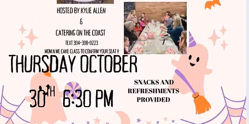 Halloween Mom N Me cake Decorating class