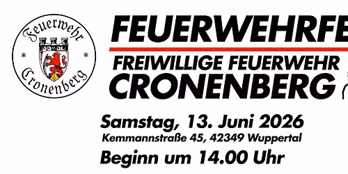Feuerwehrfest der Feuerwehr Cronenberg 2026