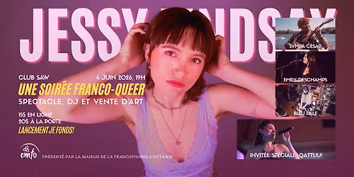Lancement Je fonds de Jessy Lindsay : Une soir\u00e9e d'art franco-queer