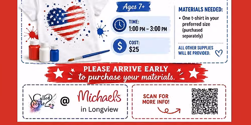 Sewing and Painting Classes at Michaels in Longview