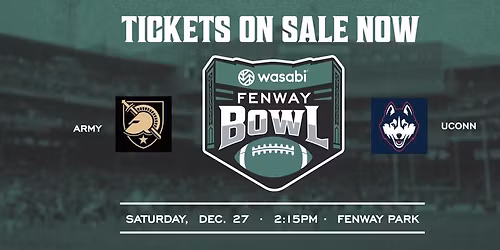 Fenway Bowl: Army West Point Black Knights vs. UConn Huskies
