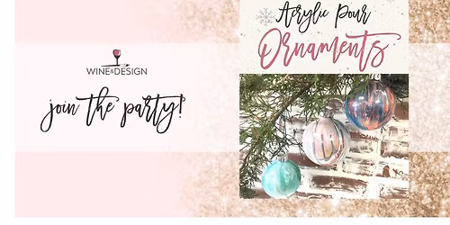 Senior 55+ Acrylic POur Ornaments