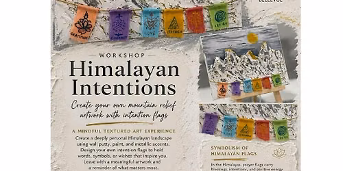 Sacred Himalayan Intentions:Mixed Media Textured Mountain Art Workshop