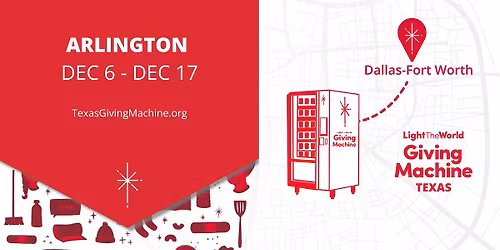 Giving Machine at Arlington Globe Life - Texas Christkindl Market