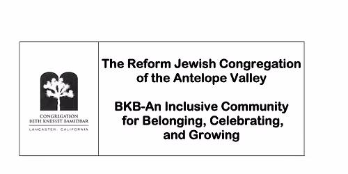 Shabbat Evening Service In-person and on Facebook Live