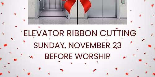 Elevator Ribbon Cutting