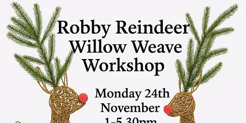 Willow Weaving - Robbie the Reindeer