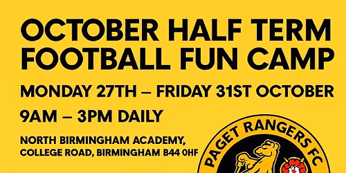 October half term football camp