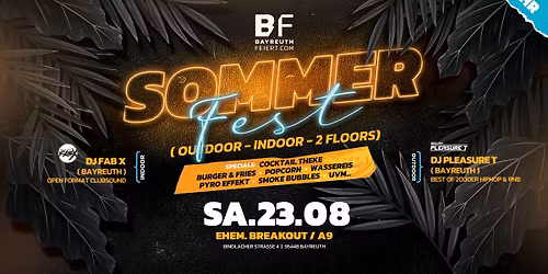 Sommerfest 2025 - Outdoor & Indoor - 2 Floors