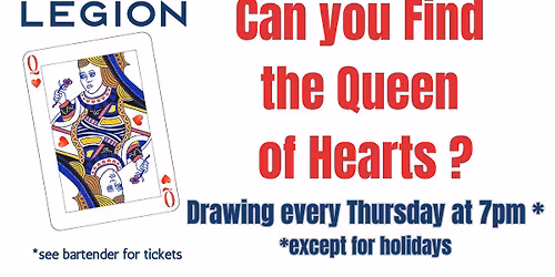 Queen of Hearts 50\/50 Raffle