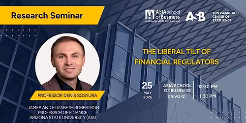 TIACOE Research Seminar: Prof. Denis Sosyura