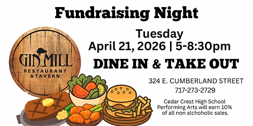 Gin Mill Fundraiser for CCHS Performing Arts