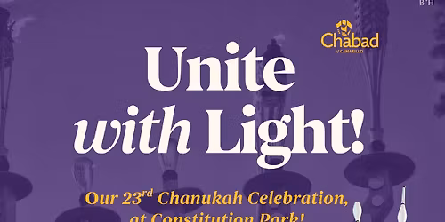 Unite with Light! Annual Menorah Lighting & Celebration at Constitution Park 