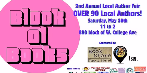 BLOCK OF BOOKS Local Author Fair