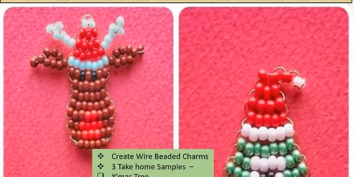 Wire Beaded Christmas Ornaments