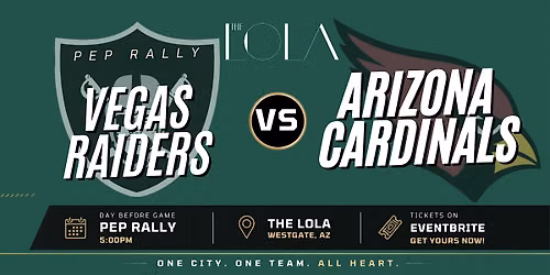 Las Vegas Raiders Pep Rally at The LOLA