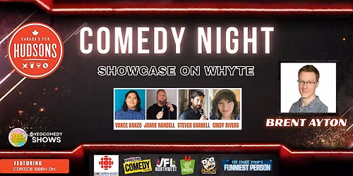 Hudsons Comedy Night Showcase on Whyte
