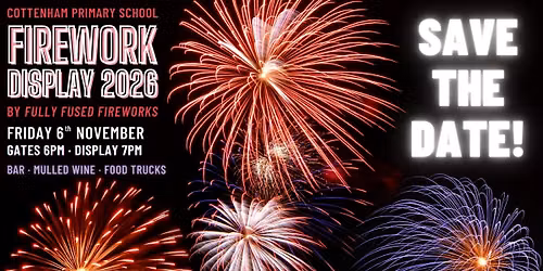 Save the date: Fireworks 2026