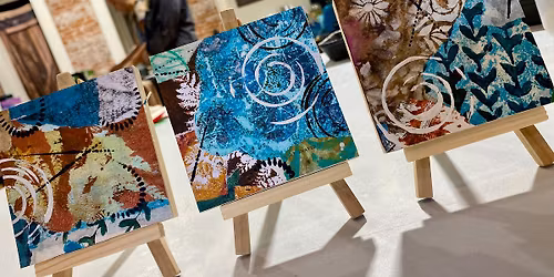 Art Workshop: Mixed Media Mini Canvas!