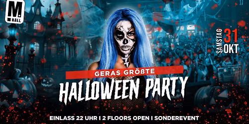 Geras gr\u00f6\u00dfte Halloween Party | Music Hall | 31.10