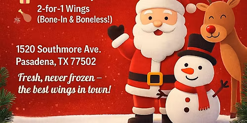 Broadway Buffalo wings Christmas party- Santa Meet and Greet!