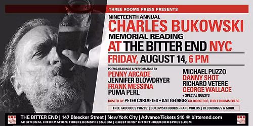 19th Annual Charles Bukowski Memorial Reading