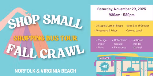 Shop Small Fall Crawl - Shopping Bus Tour