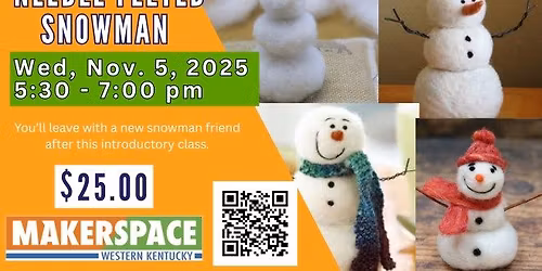 Needle Felted Snowman