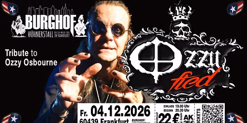 OZZYFIED - Tribute to Ozzy Osbourne | LIVE im Burghof H\u00fchnerstall